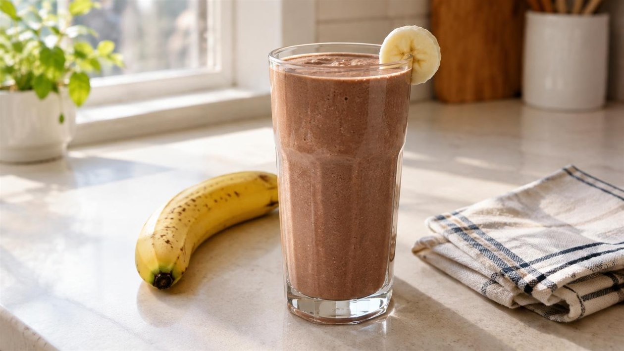 Vitamina de Nescau com Banana