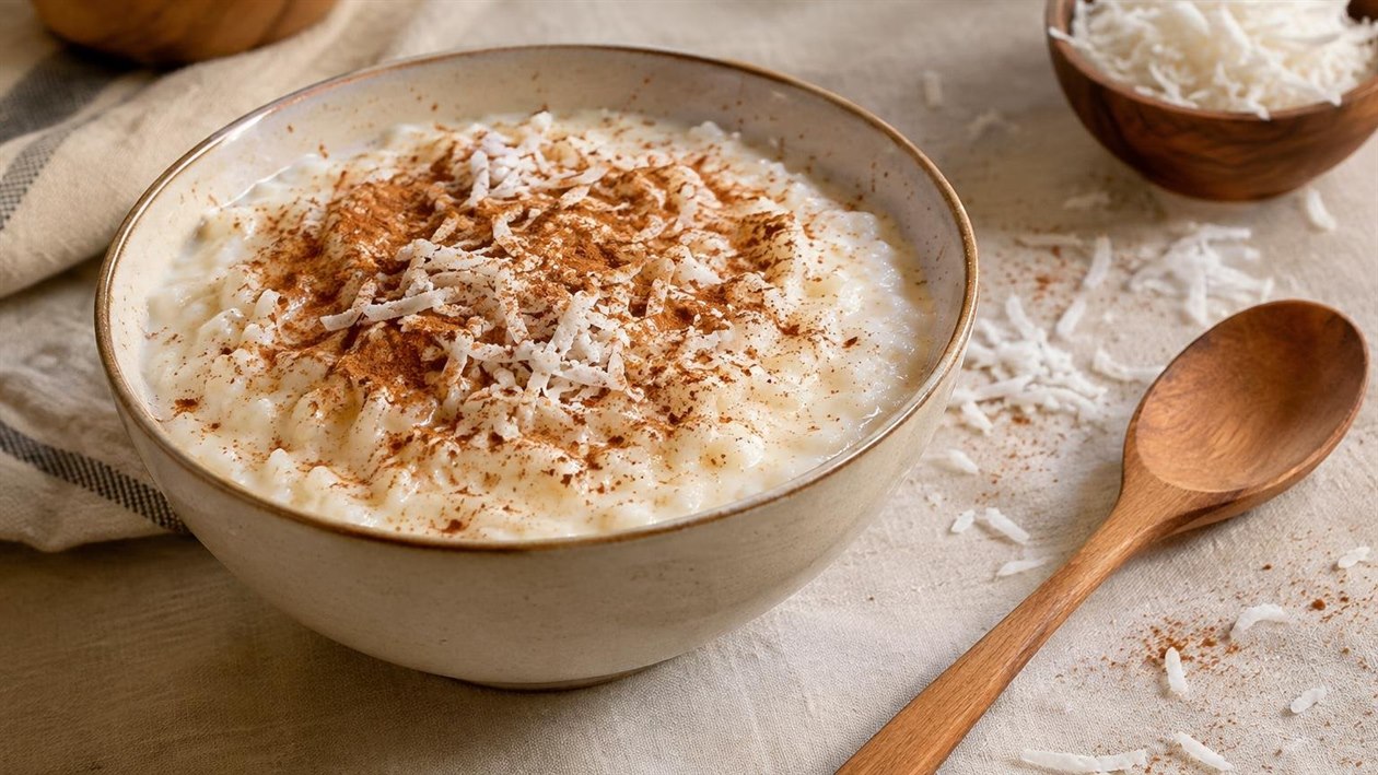 Arroz Doce Cremoso com Coco