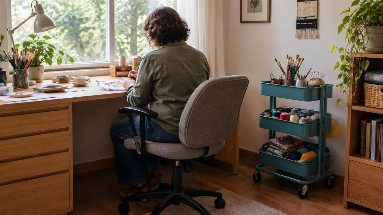 Um canto só seu: como transformar um espaço da casa em ateliê