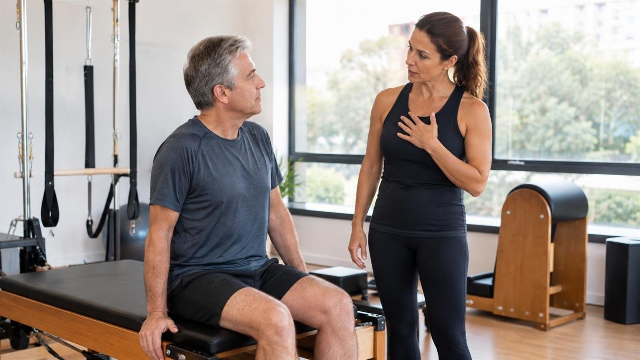 Por que a aula de Pilates começa pela respiração