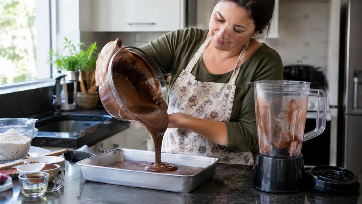 Sobremesa Gelada de Chocolate com Leite Moça