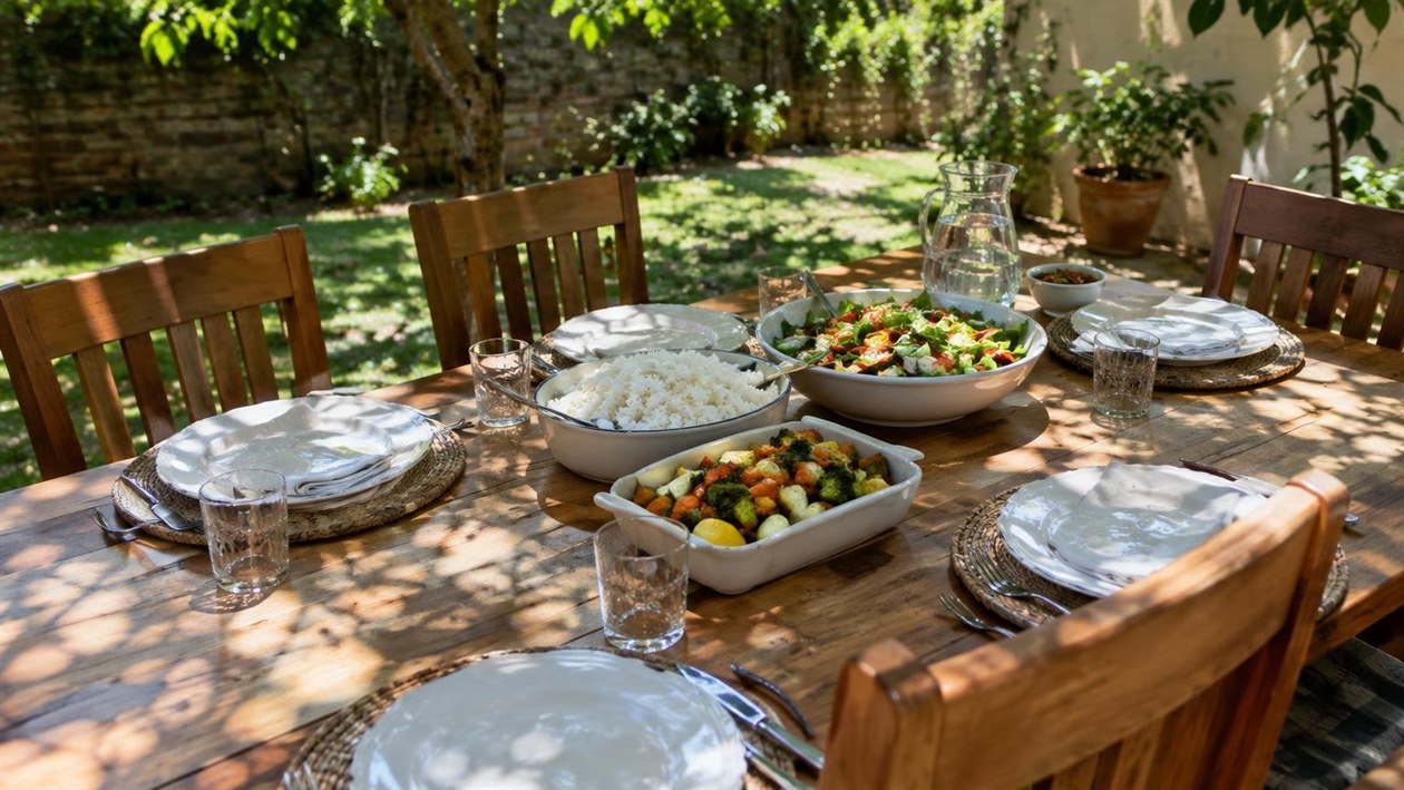 A mesa com mais gente muda o que vai para o prato