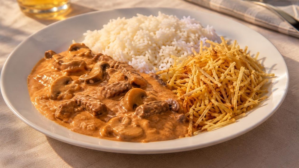 Strogonoff de Carne Tradicional