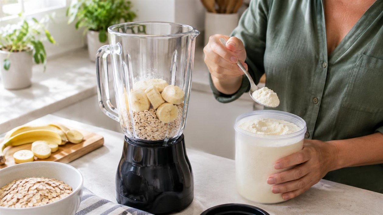 Vitamina de Banana, Maracujá e Ninho