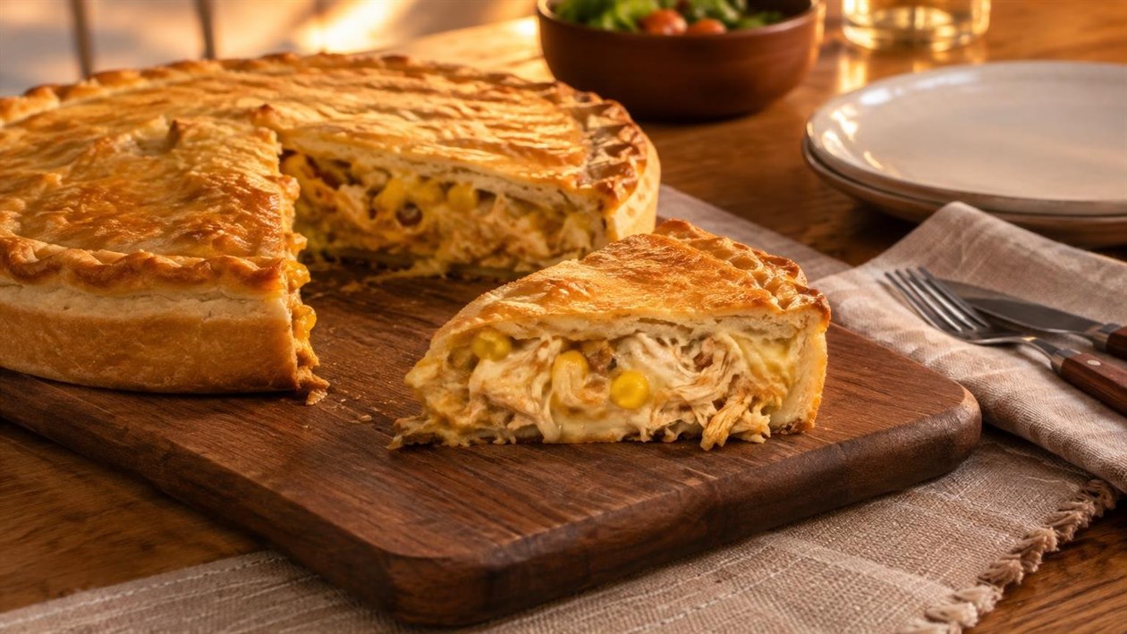 Torta de Frango de Liquidificador