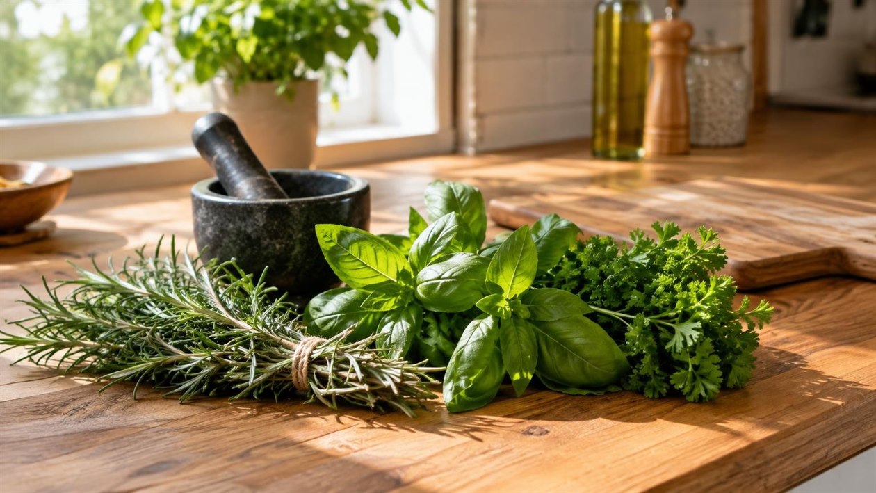 Menos sal, mais tempero: as ervas que mudam o sabor da comida de todo dia