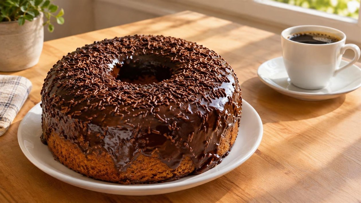 Bolo de Cenoura com Cobertura de Brigadeiro