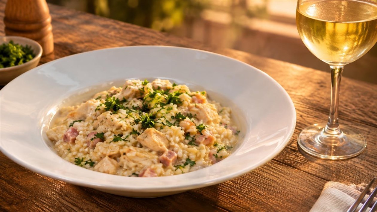 Risoto Cremoso de Frango